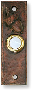 narrow acorn doorbell button